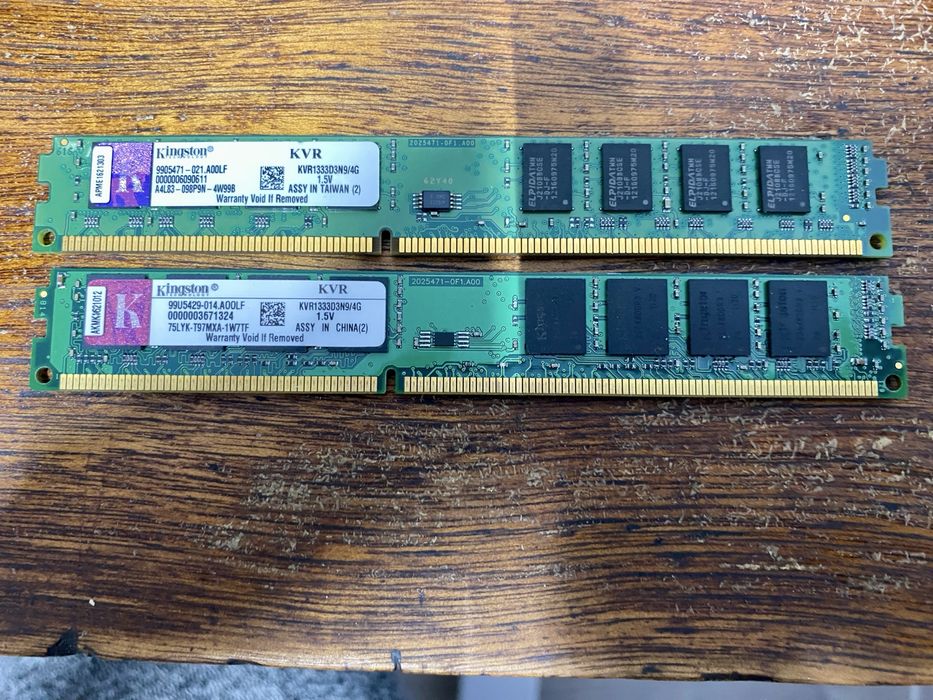 Оперативна памʼять DDR3 4GB пара