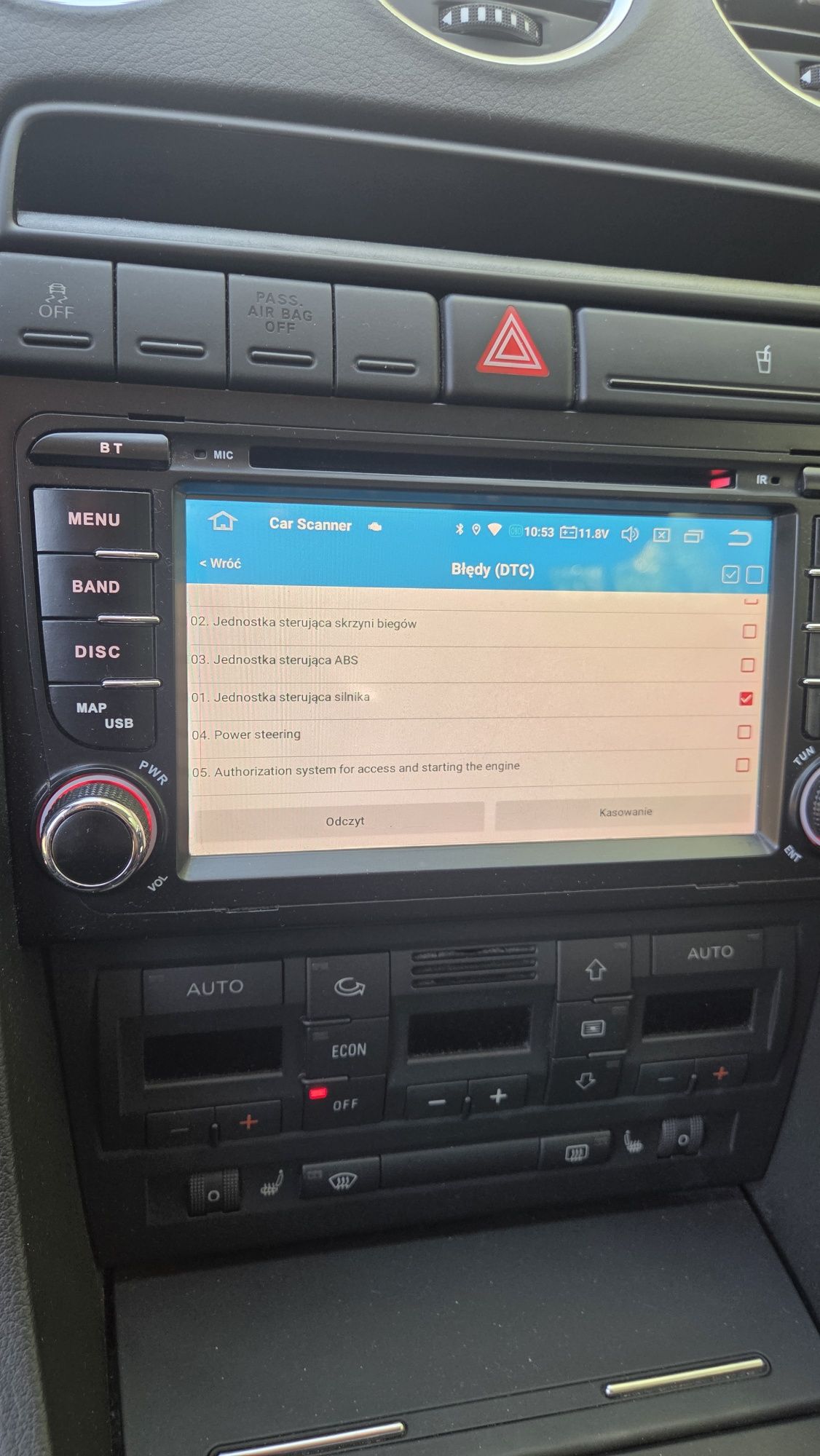 Radio carplay android seat exeo, audi a4b7, golf 5, 2din.