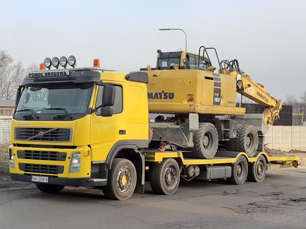transport koparek maszyn budowlanych rolniczych pomoc drogowa do 20ton