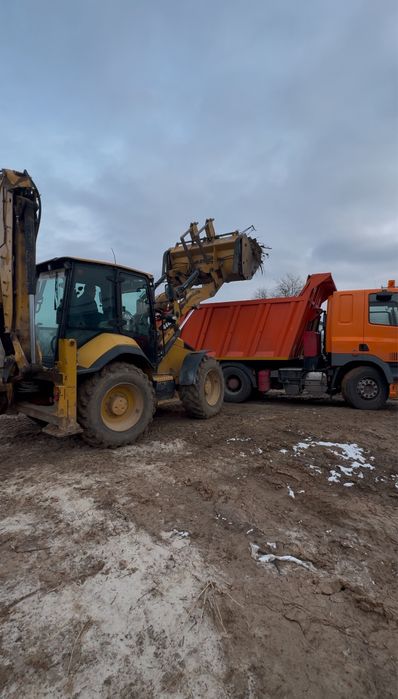 Екскаватор, экскаватор, вывоз мусора, вивіз будівельного сміття