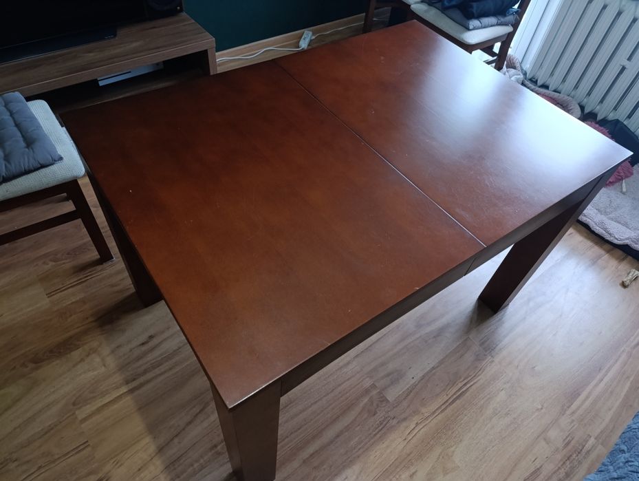 Stół do jadalni długość 256,5cm  + 4 krzesła