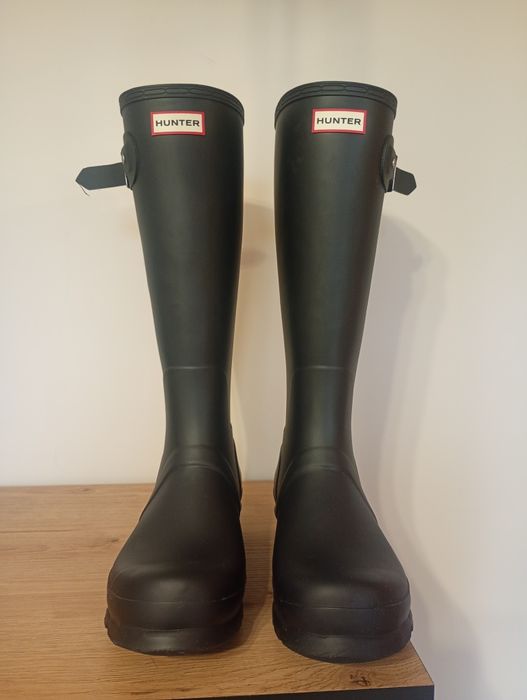 Męskie HUNTER Kalosze, Rozmiar 44 Czarny