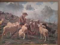 Obraz-pasterz i owce