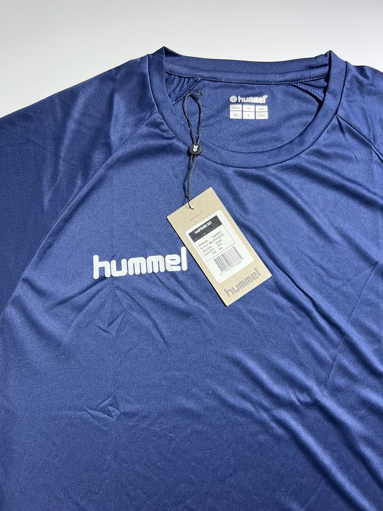 Nowy komplet sportowy Hummel granatowy męski XXL