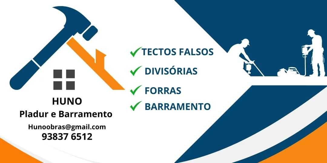 Pladur / Tetos Falsos / Divisórias / Forras / Barramento