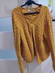 Sweter dziewczęcy rozpinany H&M piekny wzór rybie łuski 122/128