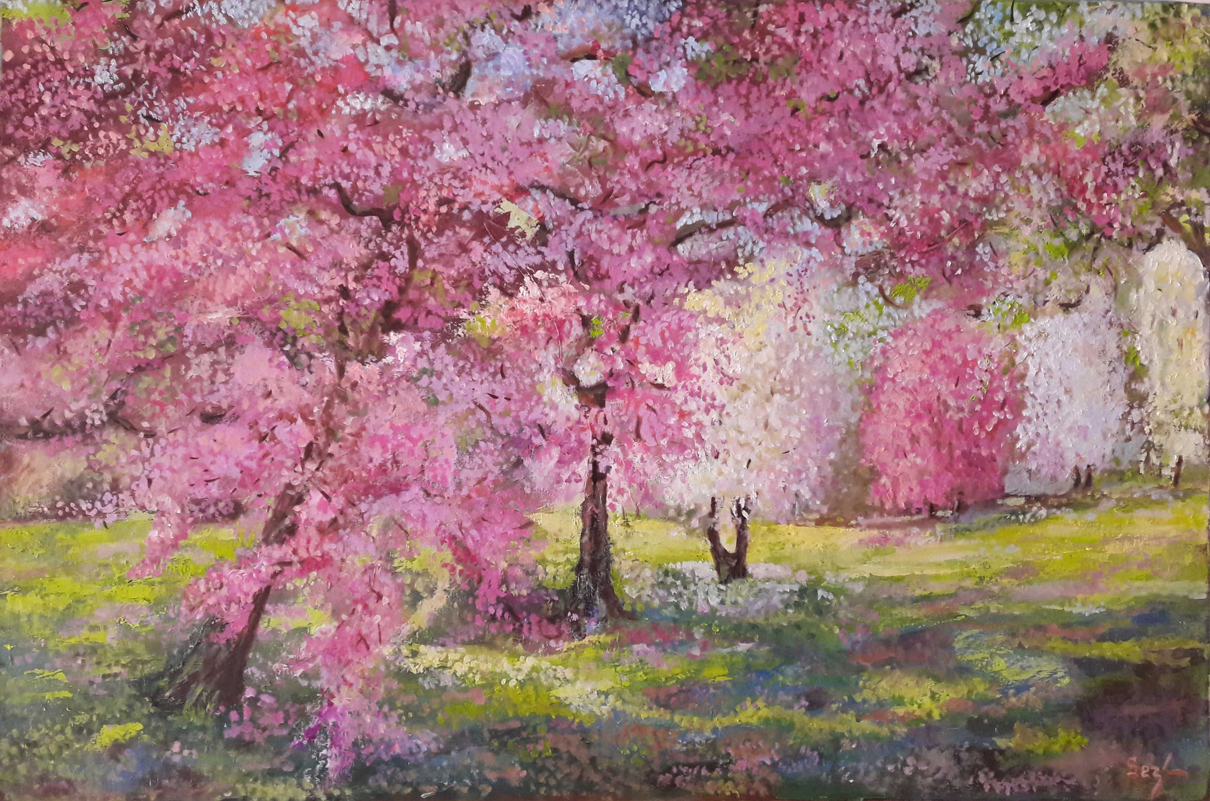 Primavera Pintura a óleo sobre tela 90 x 60cm.