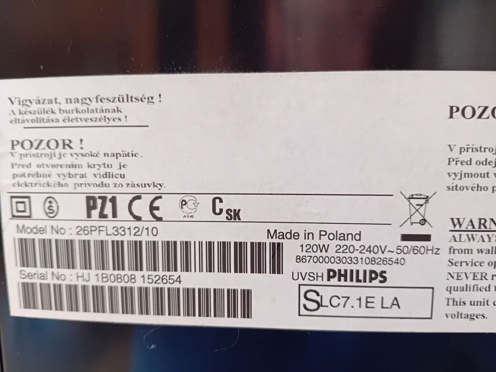 Telewizor LCD Philips 26' płaski ekran