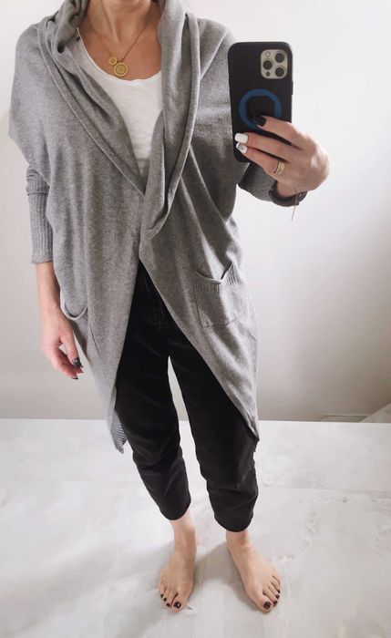 Kardigan/sweter Cucumber merino, oversize