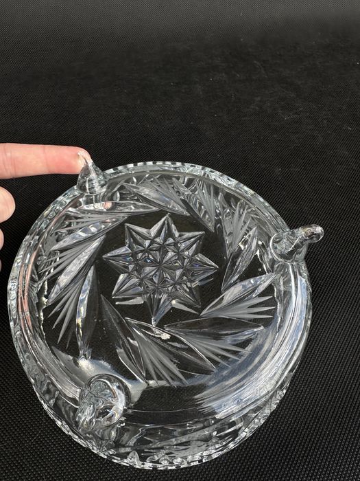 Miska krysztalowa na nozkach
