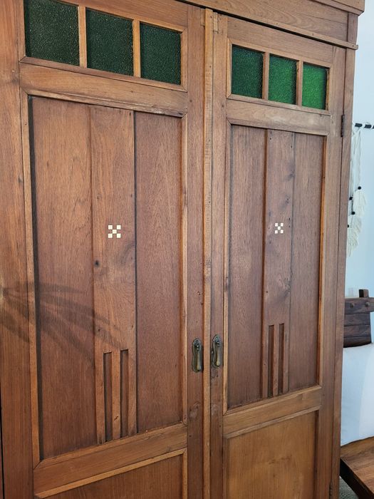 armario, estante, roupeiro, arrumação, prateleiras, indiano, rustico