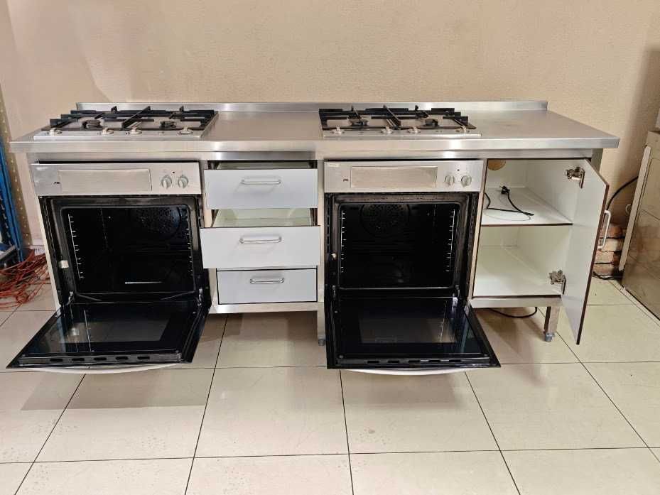 Trzon kuchenny 220 cm ATAG + ETNA A7306FT 8 palników 2x piekarnik