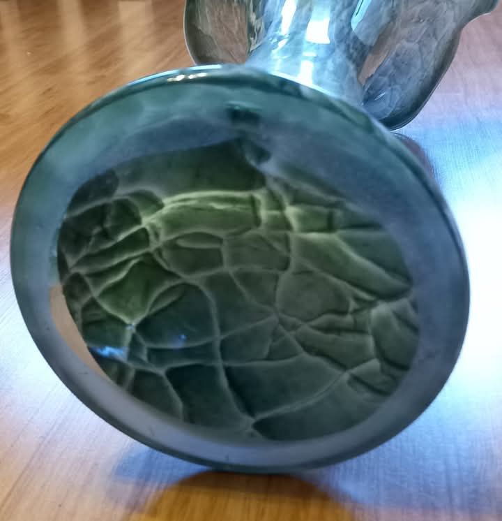 Szklany wysoki 60cm ozdobny podłogowy