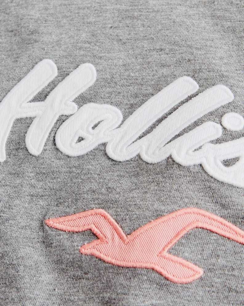 T-shirt damski Hollister Co. Applique Logo Graphic Tee size: S