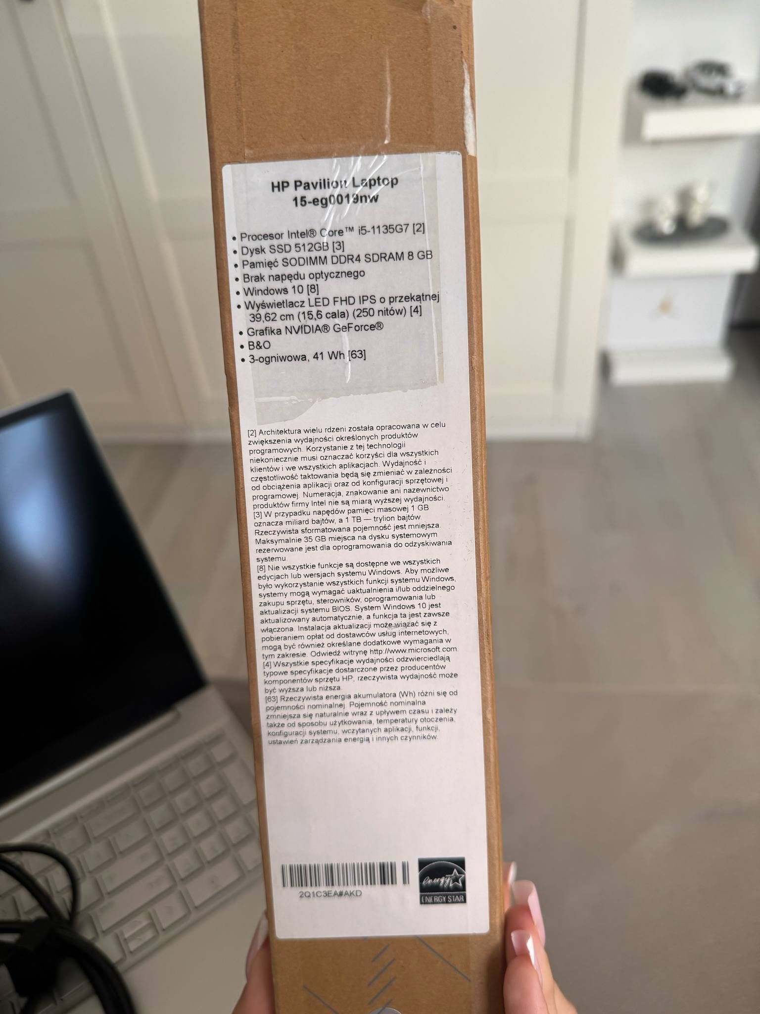 HP Pavilion 15 i5-1135G7/8GB/512/Win10 MX350 Silver