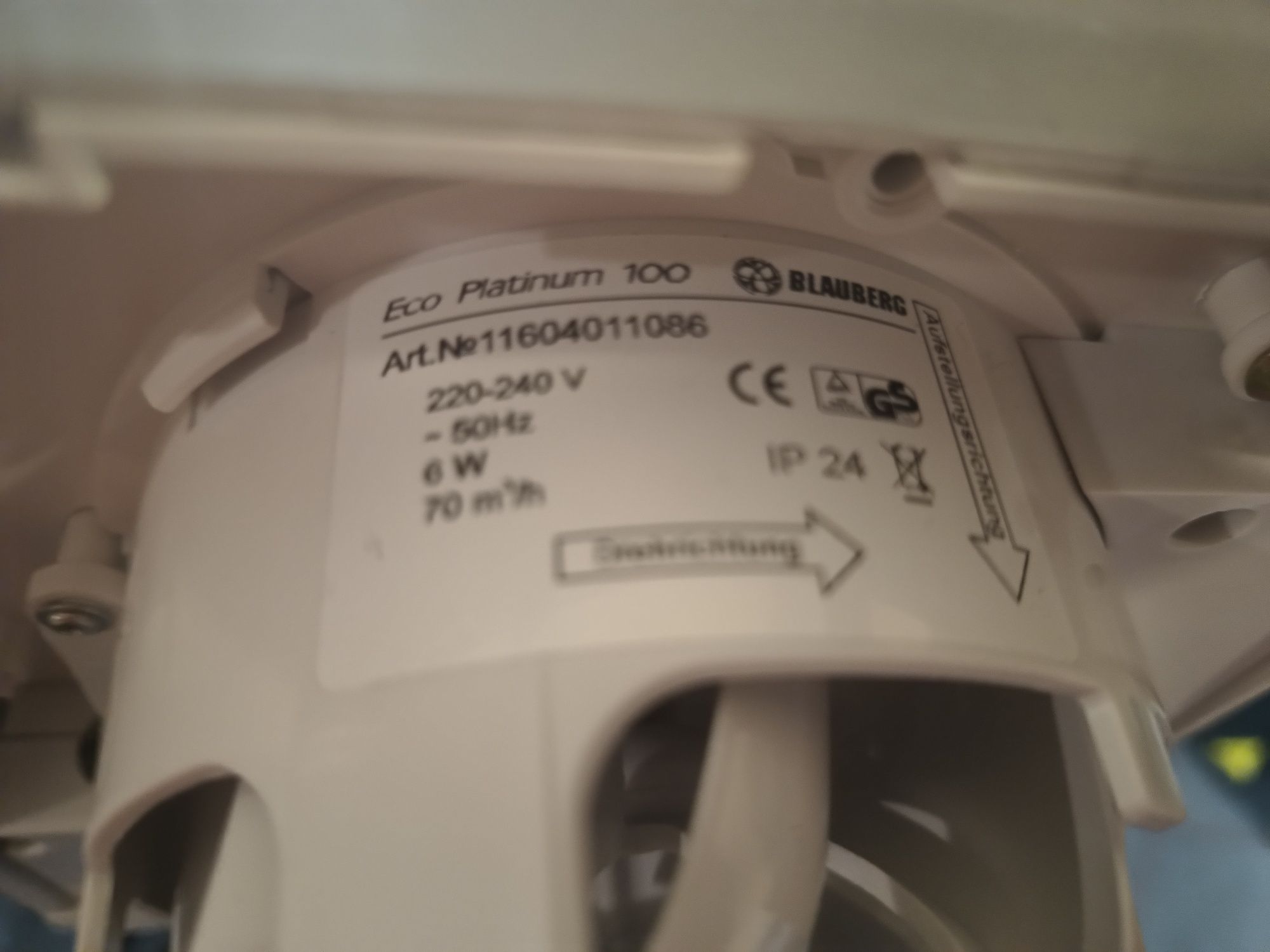 Wentylator lazienkowy - BLAUBERG ECO 100 - nowy