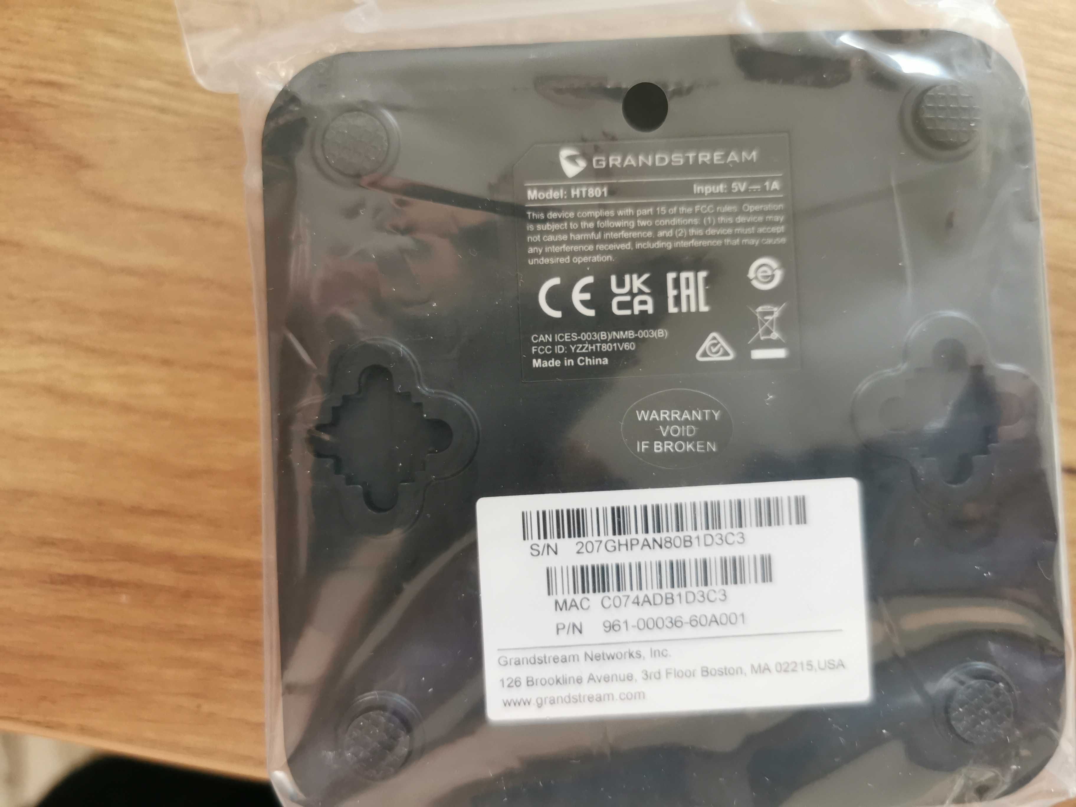 GRANDSTREAM HandyTone HT801 - brama VOIP (1xFXS)