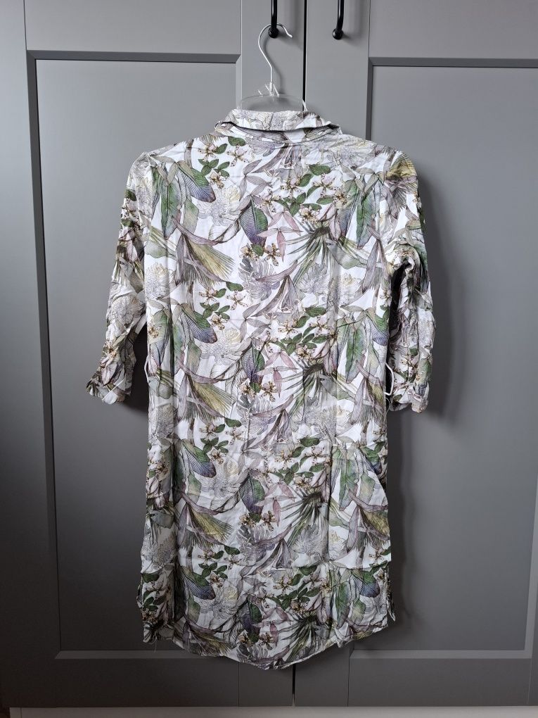 Sukienka koszulowa Mohito rękaw 3/4