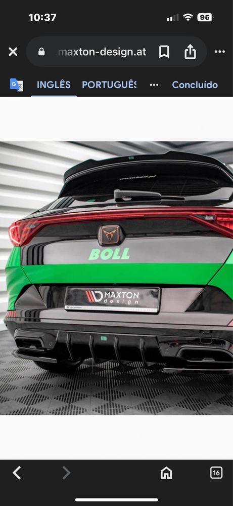 difusor traseiro Maxton  Cupra Formentor
