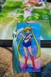Sailor Moon - akrylowa zakładka do książki z frędzlami.