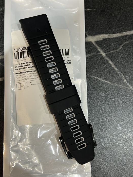 ремешек каучук на garmin 22 mm