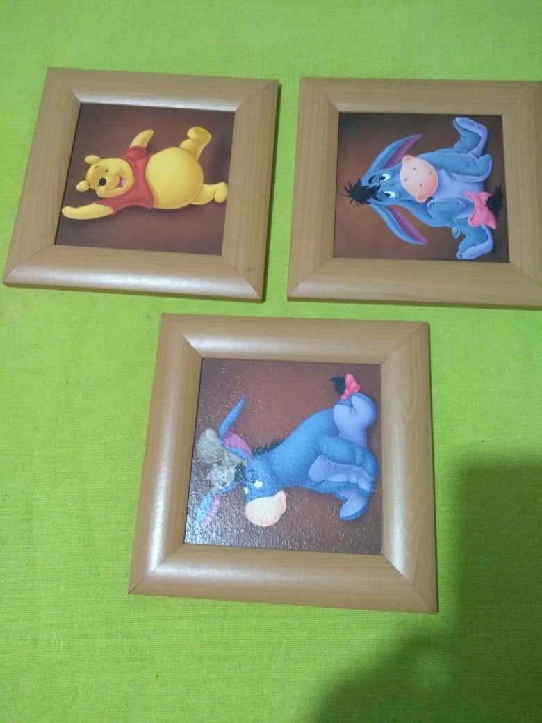 Quadro de escamas e colecção Winnie the Pooh