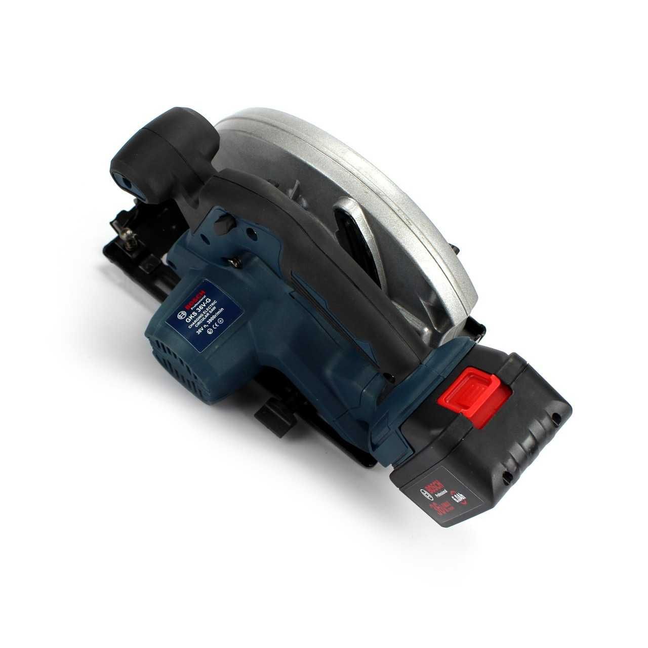 Циркулярка Bosch GKS 36V-G (36V, 6Ah). АКБ циркулярна пила Бош