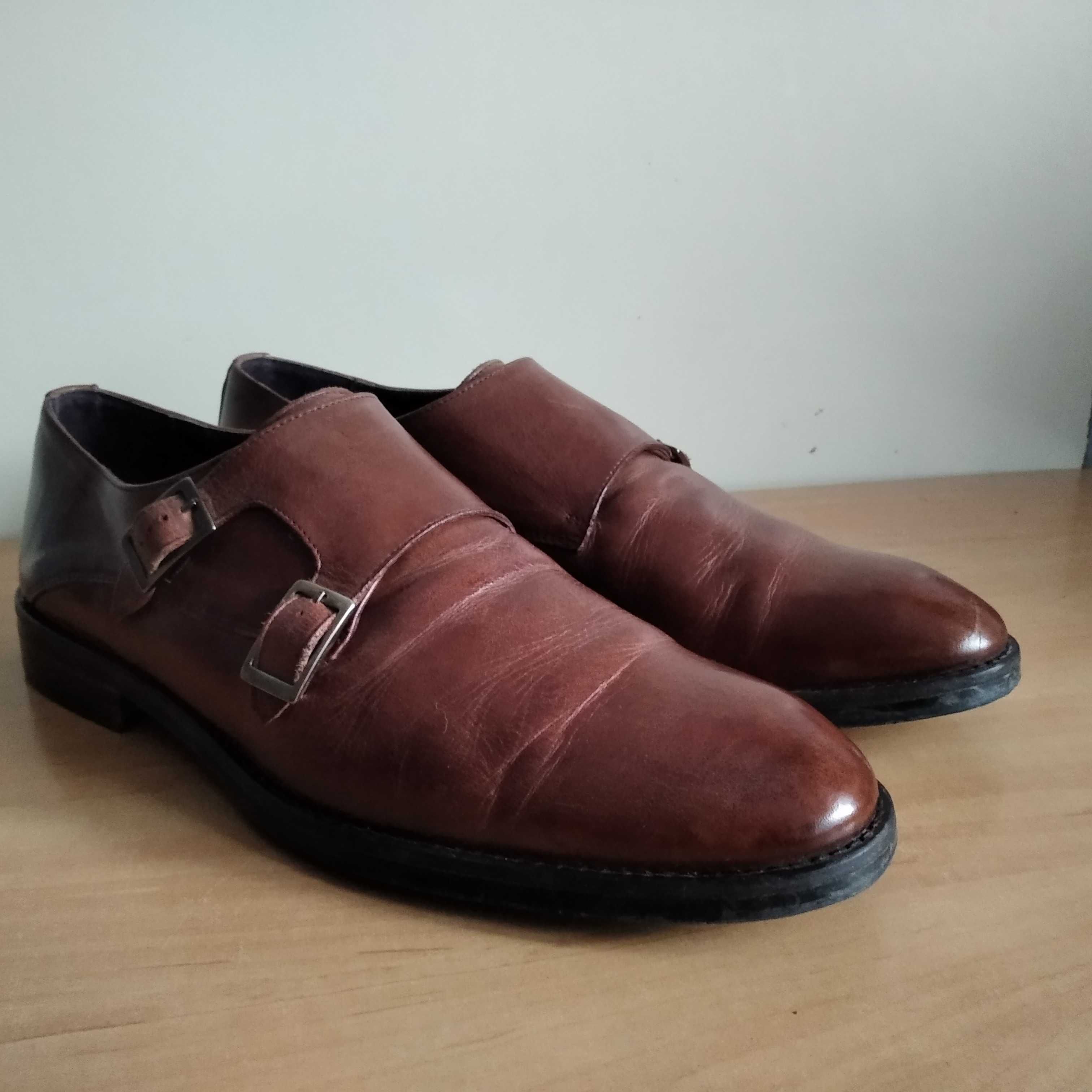 Buty męskie monki BYTOM skóra naturalna roz.eu-42