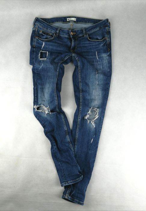 Gina Tricot świetne jeansy przetarcia r. XL