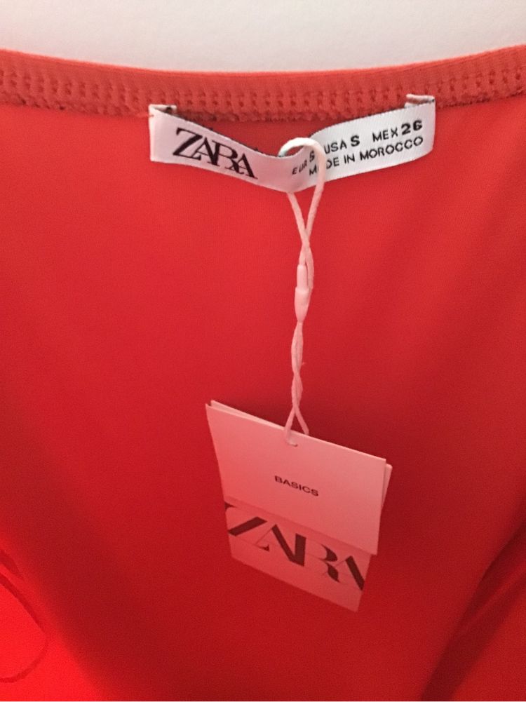 Vestido vermelho Zara novo etiqueta