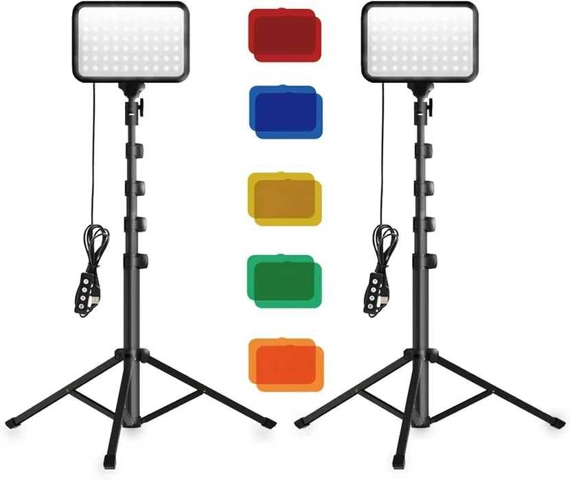 Lampa wideo LED Światło ciągłe Key Light z filtrem kolorów fotog