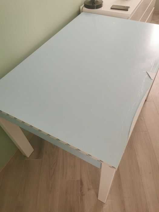 Stół rozkładany biały 80x120-190cm