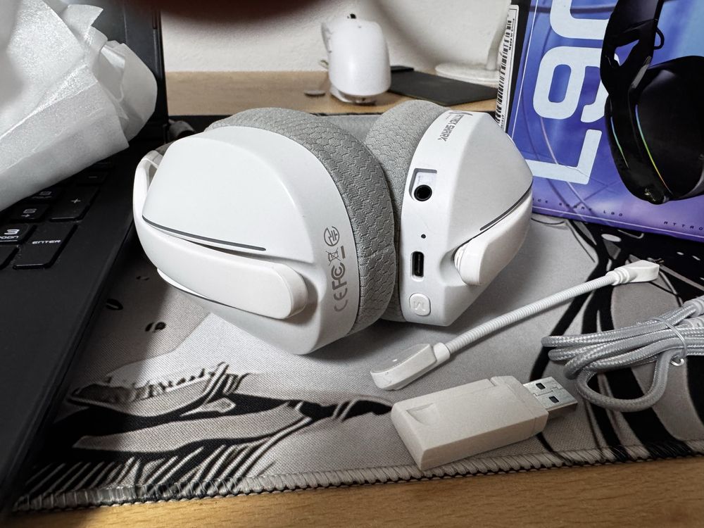 Наушники Attack Shark L90 White Bluetooth/Блютуз 2.4g