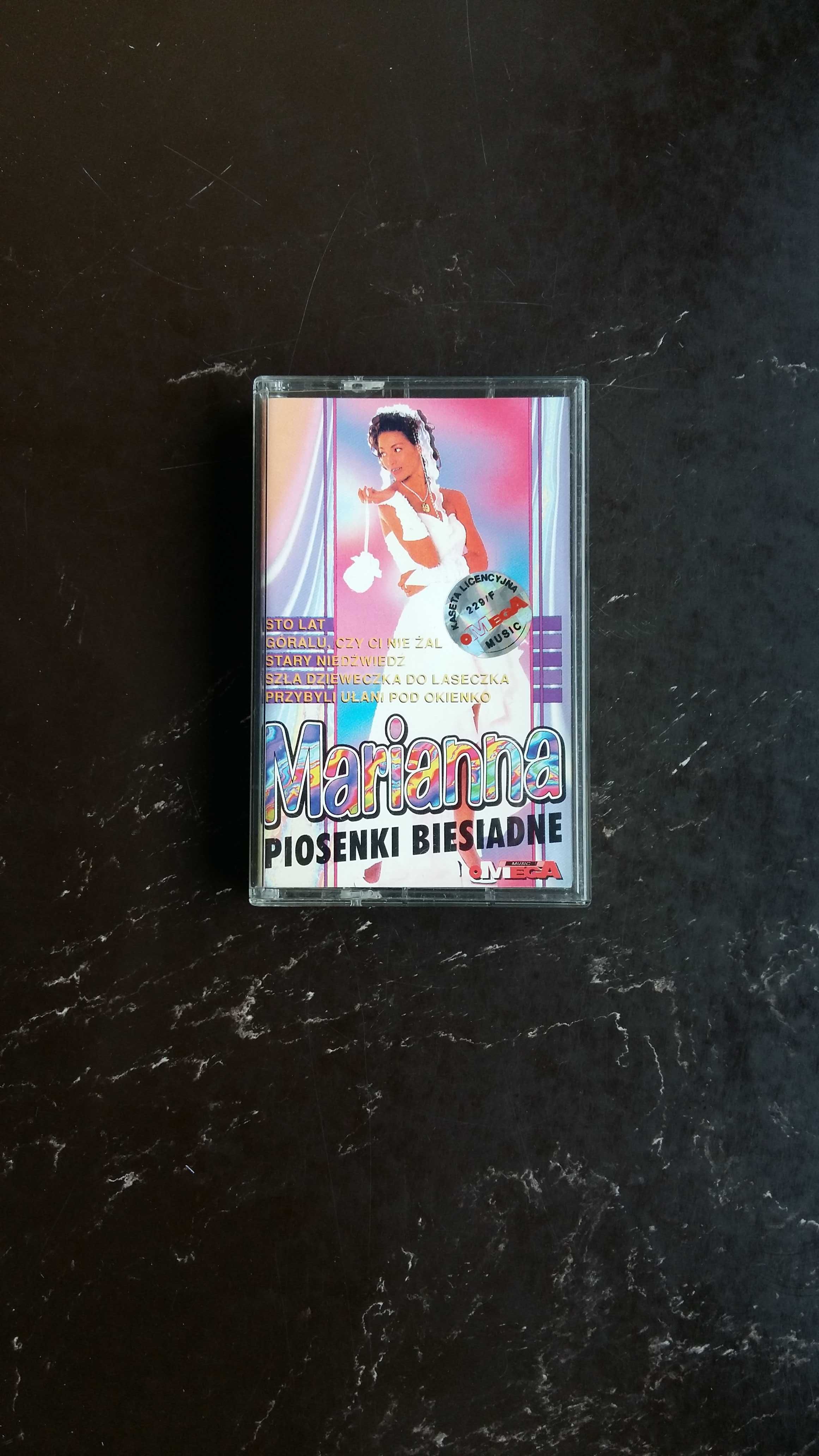 kaseta magnetofonowa Marianna- Piosenki biesiadne ,Wyd. Omega