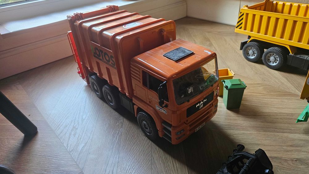 Bruder Smieciarka, Traktor, Ciężarówka, Przyczepa, Man, Fastrac