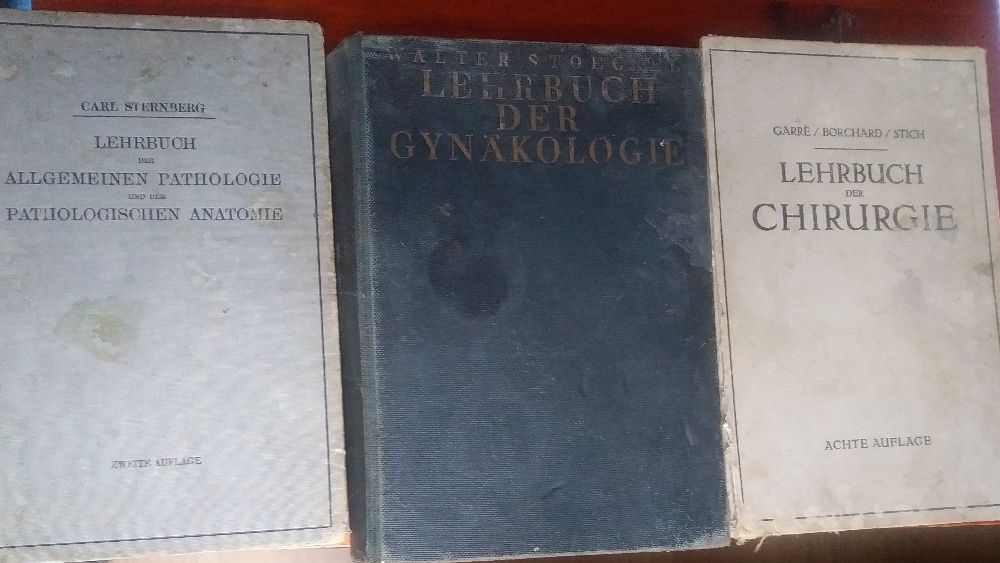 książki niemieckie medyczne przedwojenne