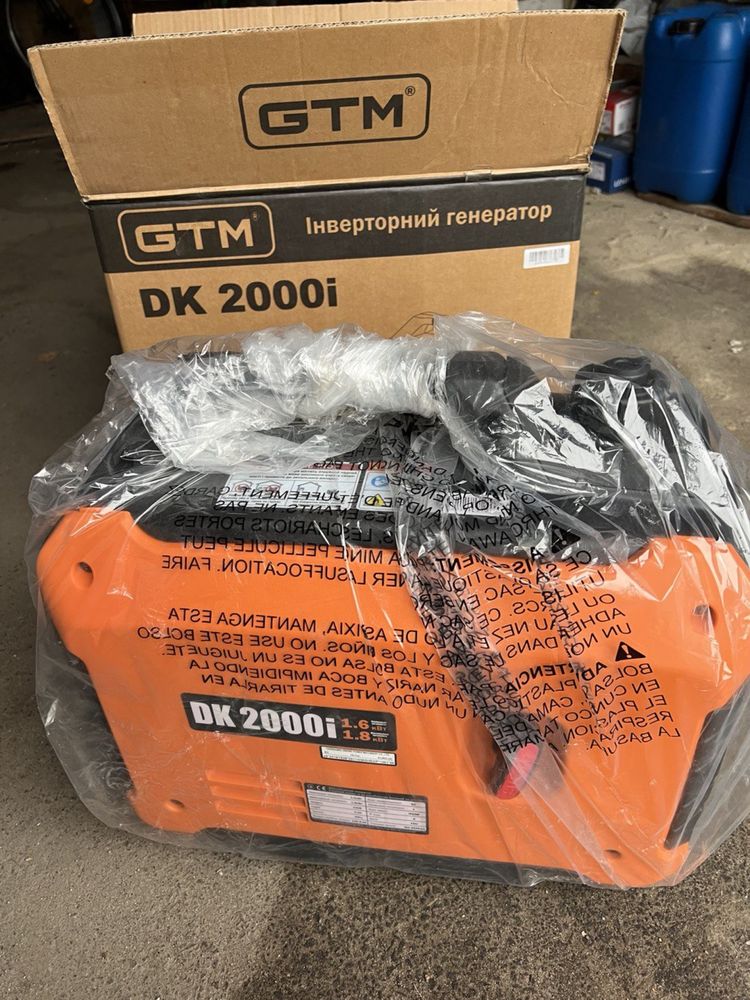 Генератор інверторний бензиновий 1.6/1.8кВт GTM DK2000i