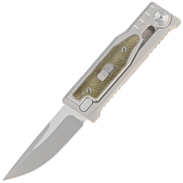 Nóż grawitacyjny Reate Mini EXO OTF Gravity Drop Point Bead Blasted Ti