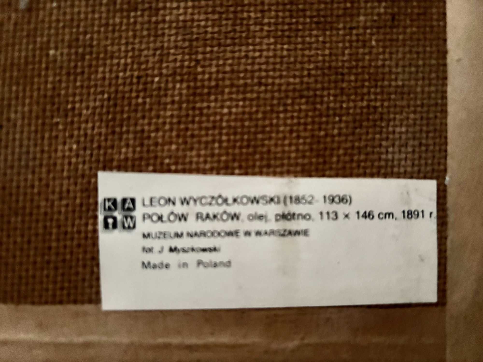 Obraz: Leon Wyczółkowski – reprodukcja z czasów PRL, 54 x 42 cm