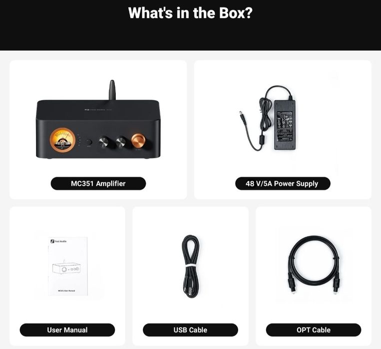 Fosi Audio MC351 2.1 Канальный Интегрированный Усилитель/ЦАП/Bluetooth