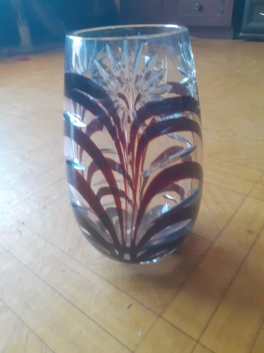 Wazon prl stare szklo kryształ
