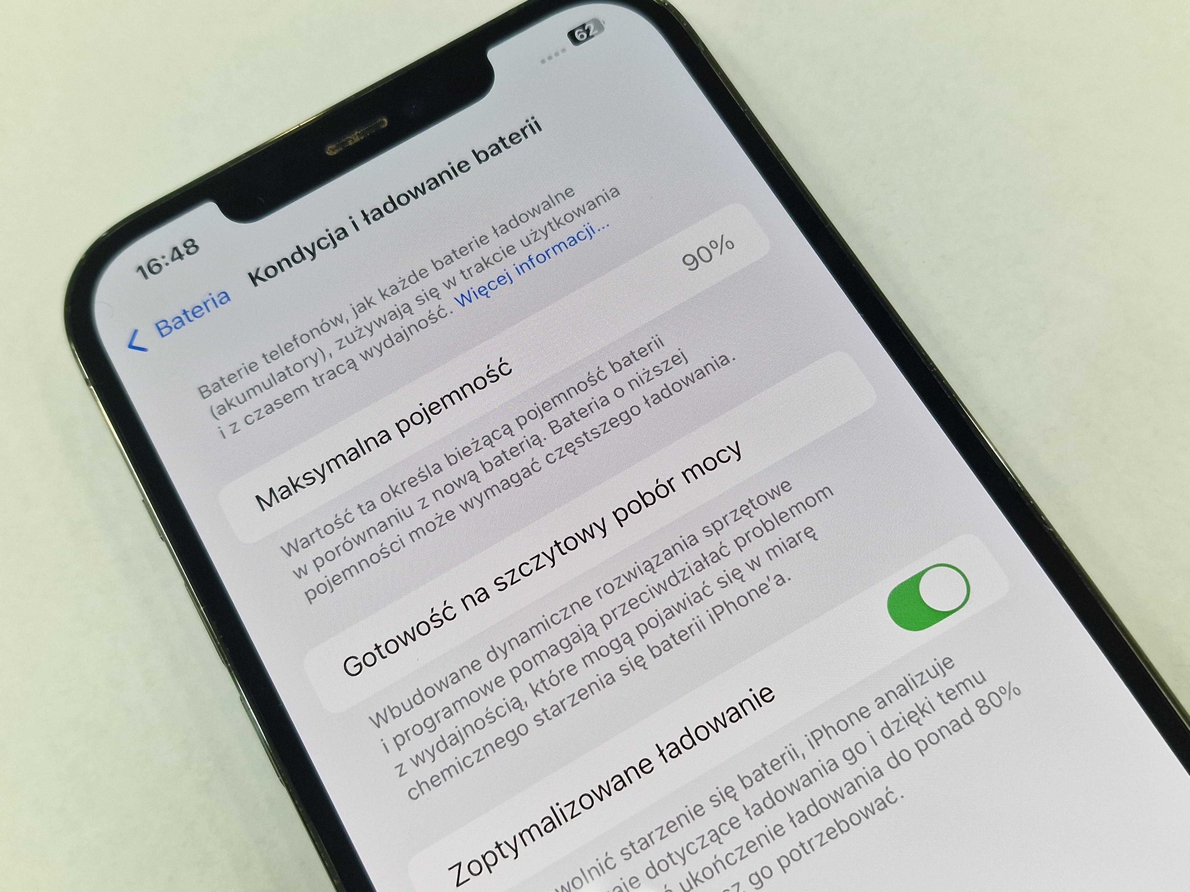Iphone 12 PRO MAX 128GB/ Graphite/ BAT 90%/ Grade A/ Gwarancja + ładow