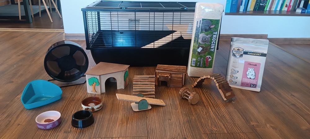 Klatka dla chomika cały zestaw