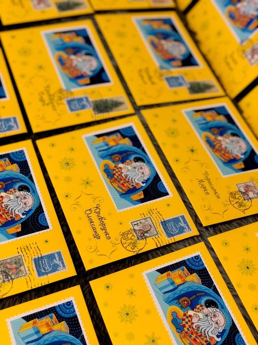 Новорічні листи від Миколая, Різдвяні листівки