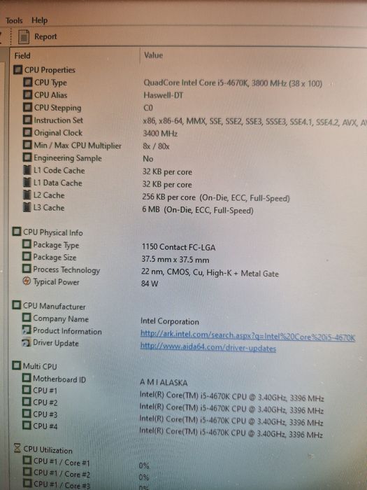 Intel i5-4670K 3.8ghz/16gb память/Материнка Мощний комплект для ПК
