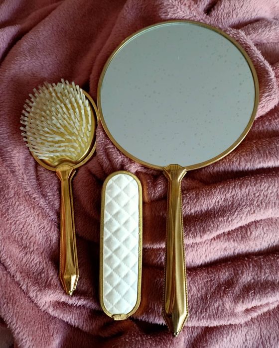 Stylowe stare przybory stare lusterko szczotka lustro rekwizyt Gadżet