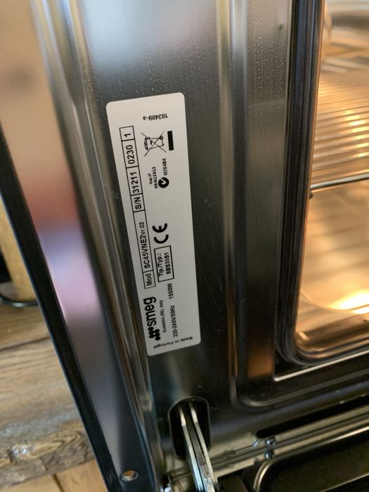 Встраиваемая пароварка SMEG SC45VNE2 vr.03. Новая