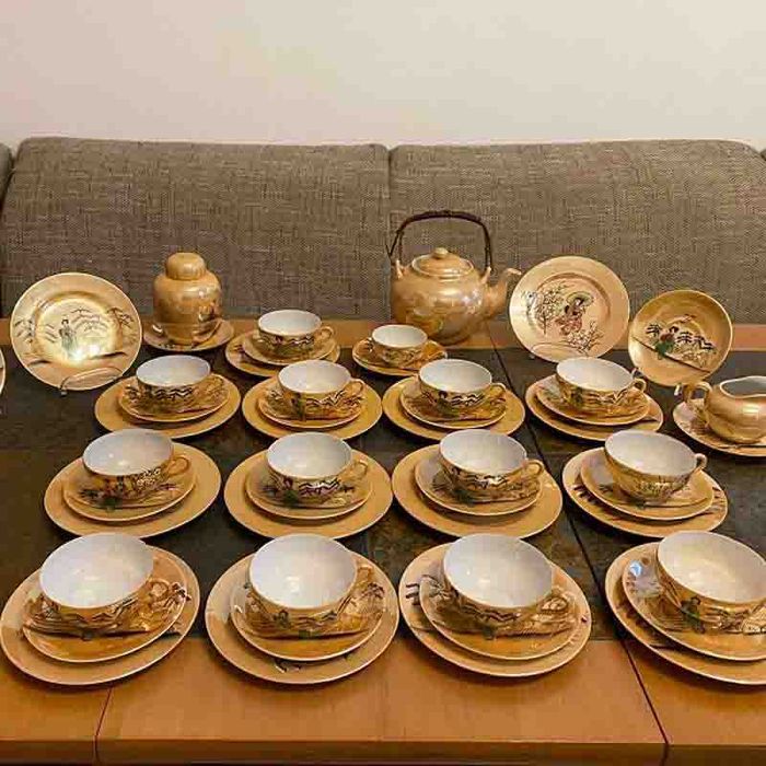 Японська легенда чайно-кавовий сервіз у стилі Імарі/Кутані, 50 шт