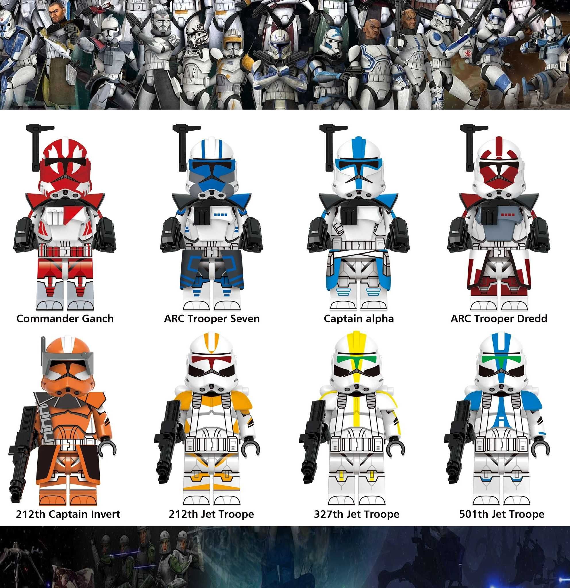Coleção de bonecos minifiguras Star Wars nº105 (compatíveis Lego)