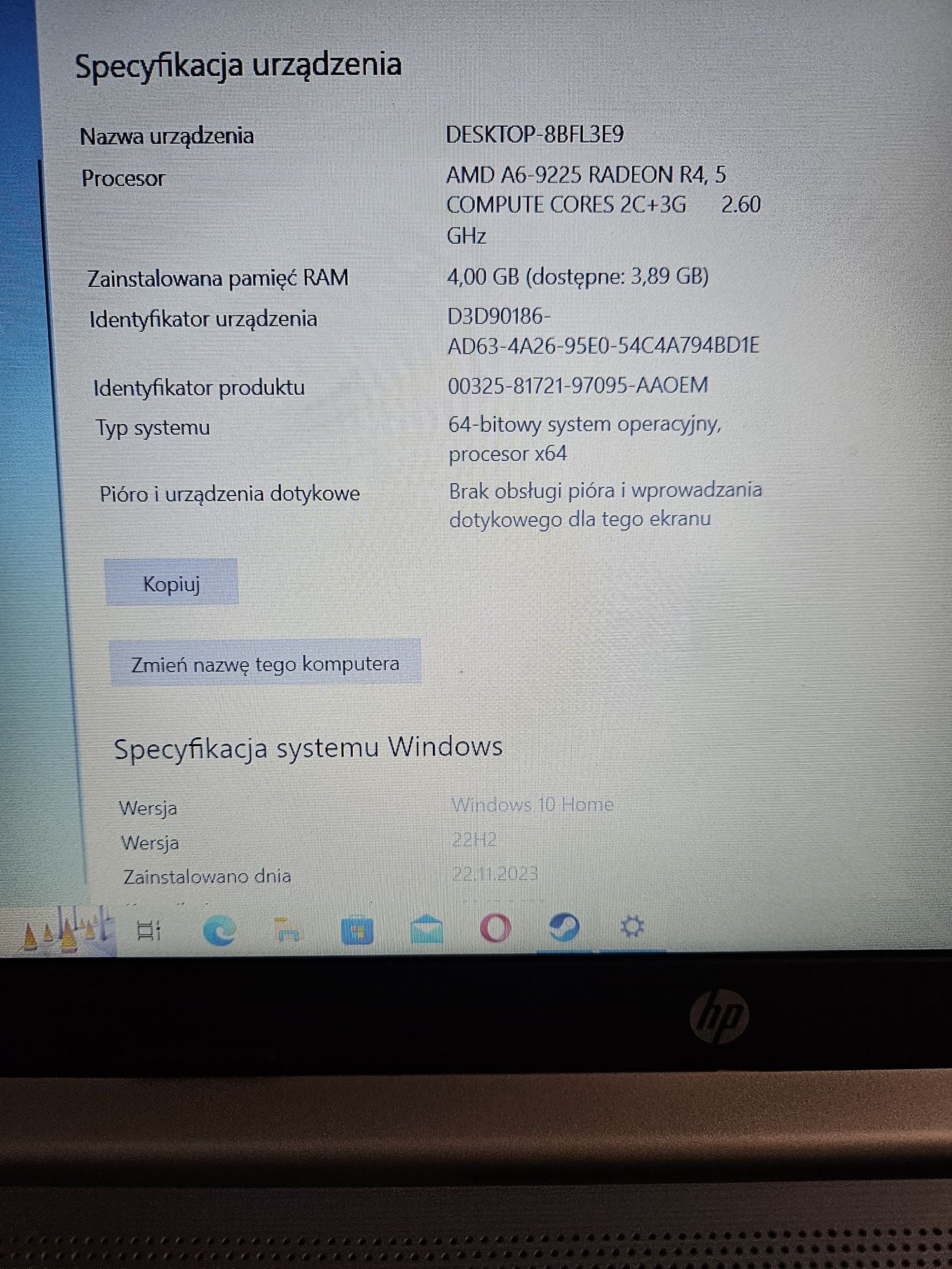 Laptop HP 255 G Notebook